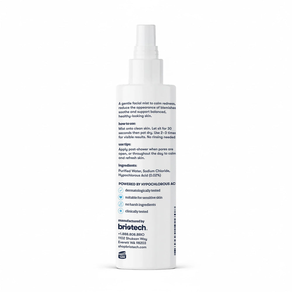 BRIOTECH Renew Toner label closeup shows product details