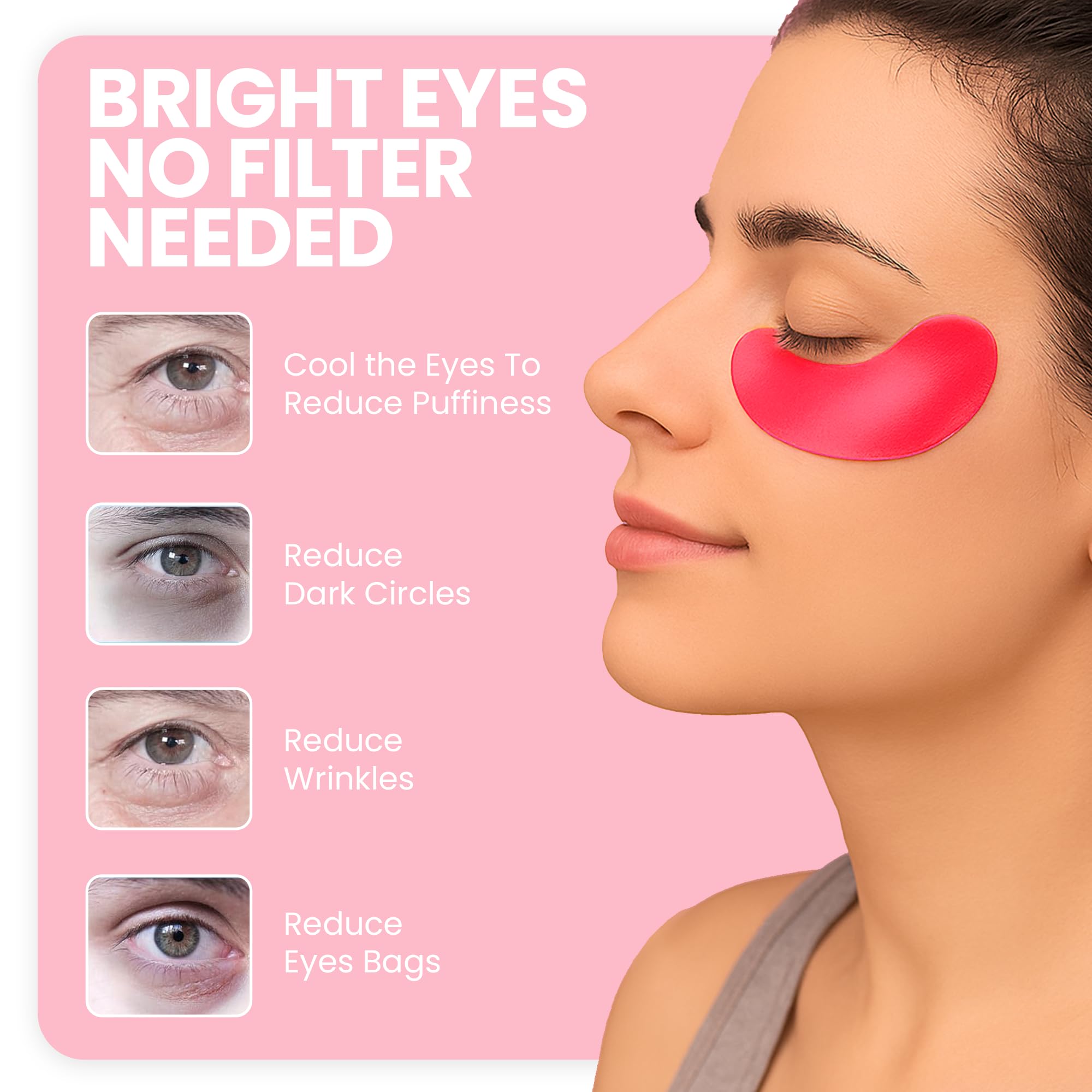 Briteglo patches with vitamin E nourish and protect the under-eye area.