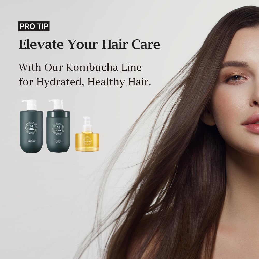 BRITISH M Annatto Hair Oil dropper use for precise, lightweight nourishment