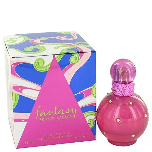 Britney Spears Fantasy bottle side view emphasizes sleek shape