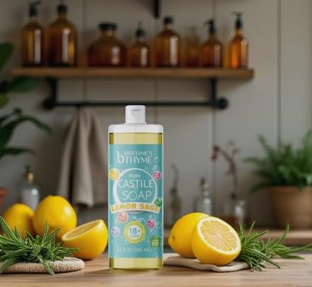 Multi-use soap is shown for body, dishes, and home cleaning tasks.