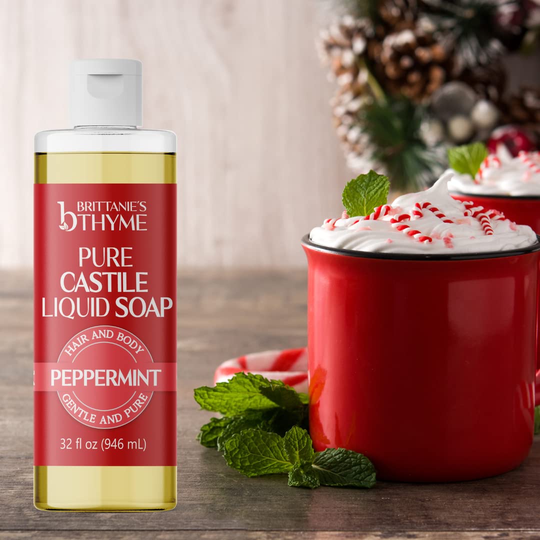Brittanie's Thyme versatile soap for dish, hair, and body cleansing.