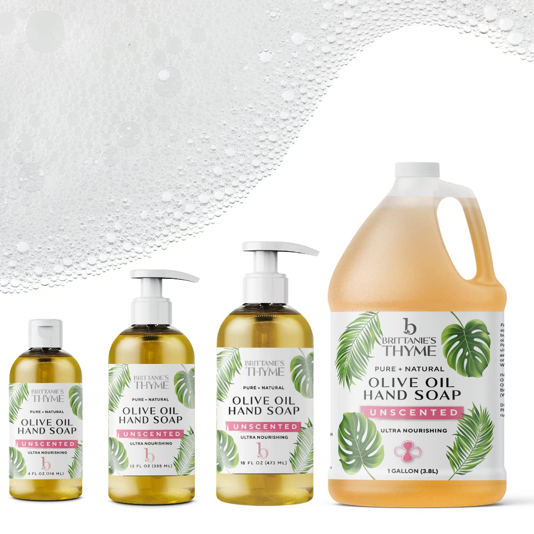 Brittanie's Thyme face and body wash, gentle cleanse with olive oil base.