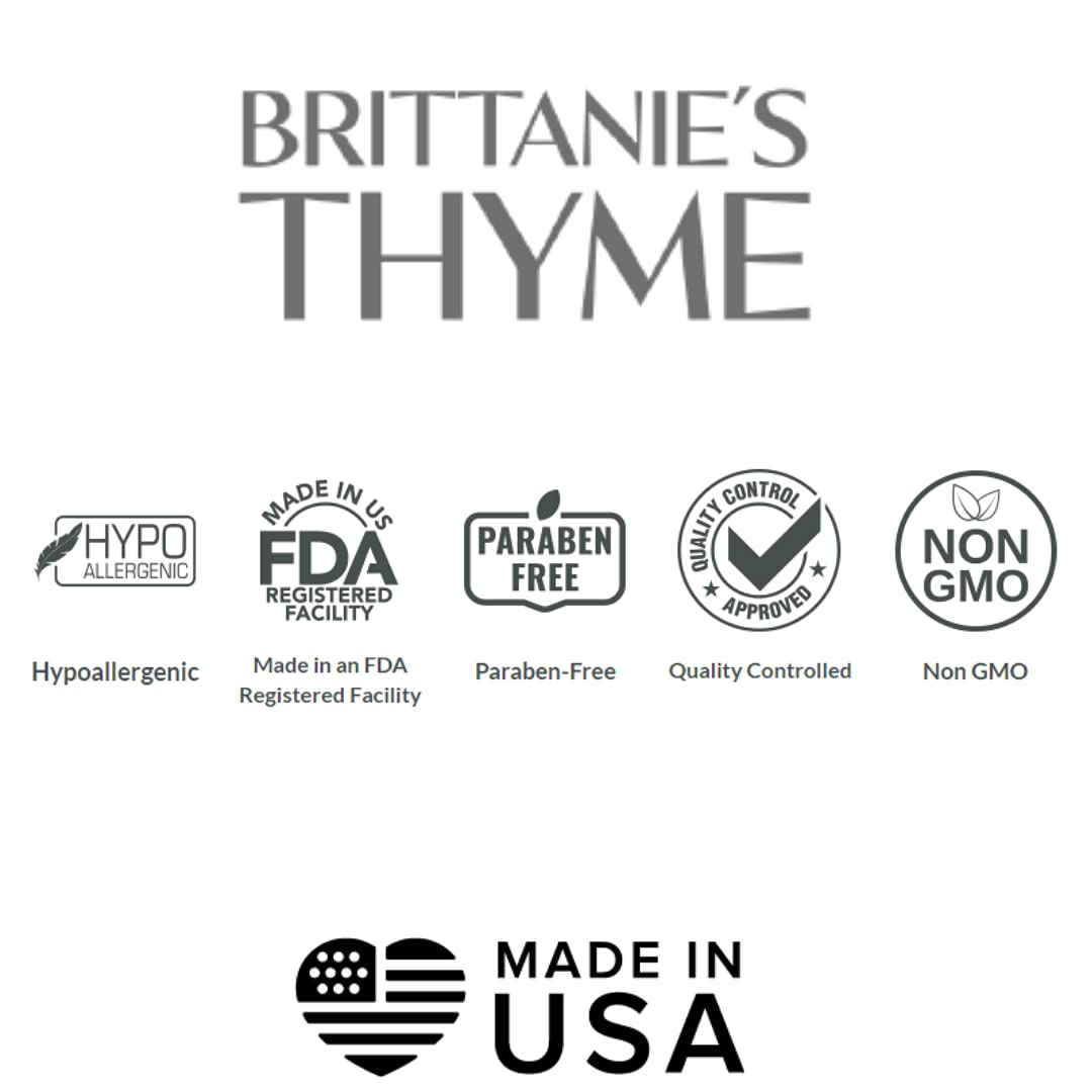 Brittanie's Thyme pet-safe cleaner, gentle on paws and fur for pets.