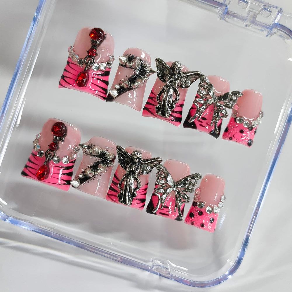 BRKYKGK press-on nails kit with jelly glue and file