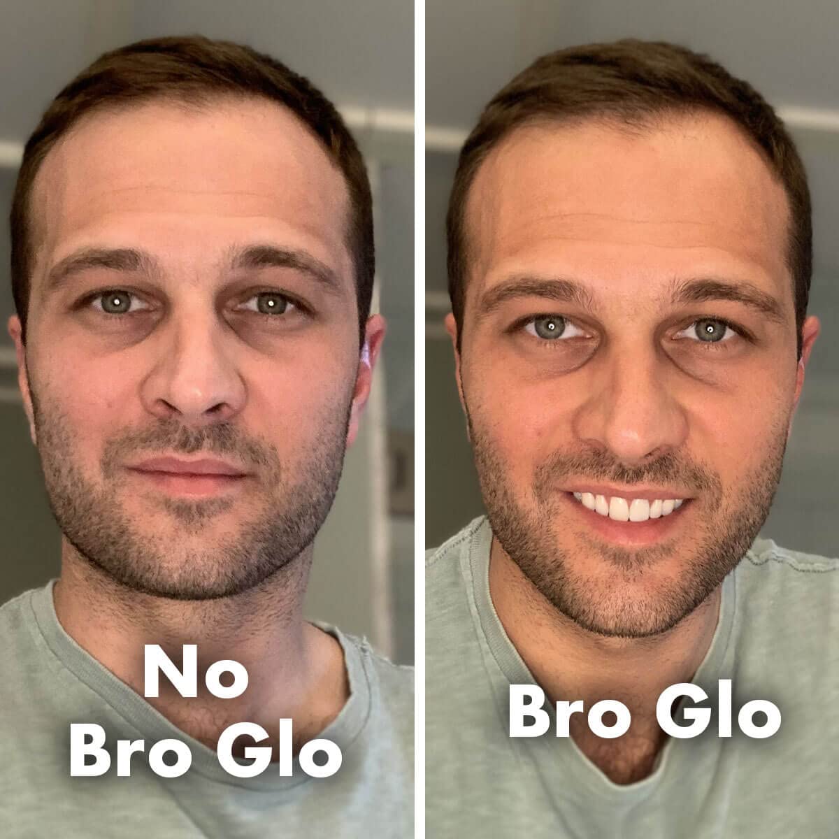 Bro Glo foam texture shows lightweight, non-greasy coverage for confident application.