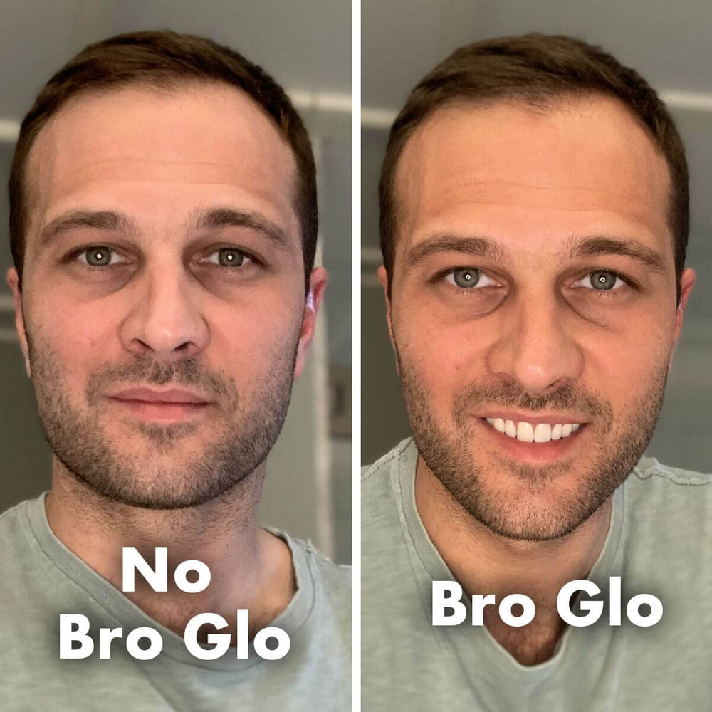 Bro Glo foam texture shows lightweight, non-greasy coverage for confident application.