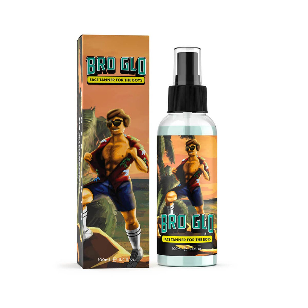 Bro Glo King Bundle packaging highlights a gift-ready self tanning set.