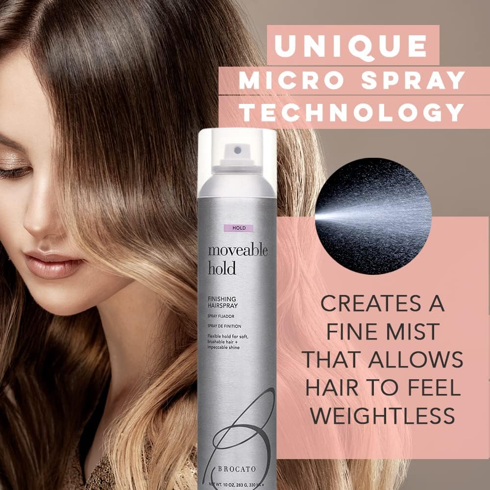 Brocato Moveable Hold anti-humidity action helps preserve style through humidity.