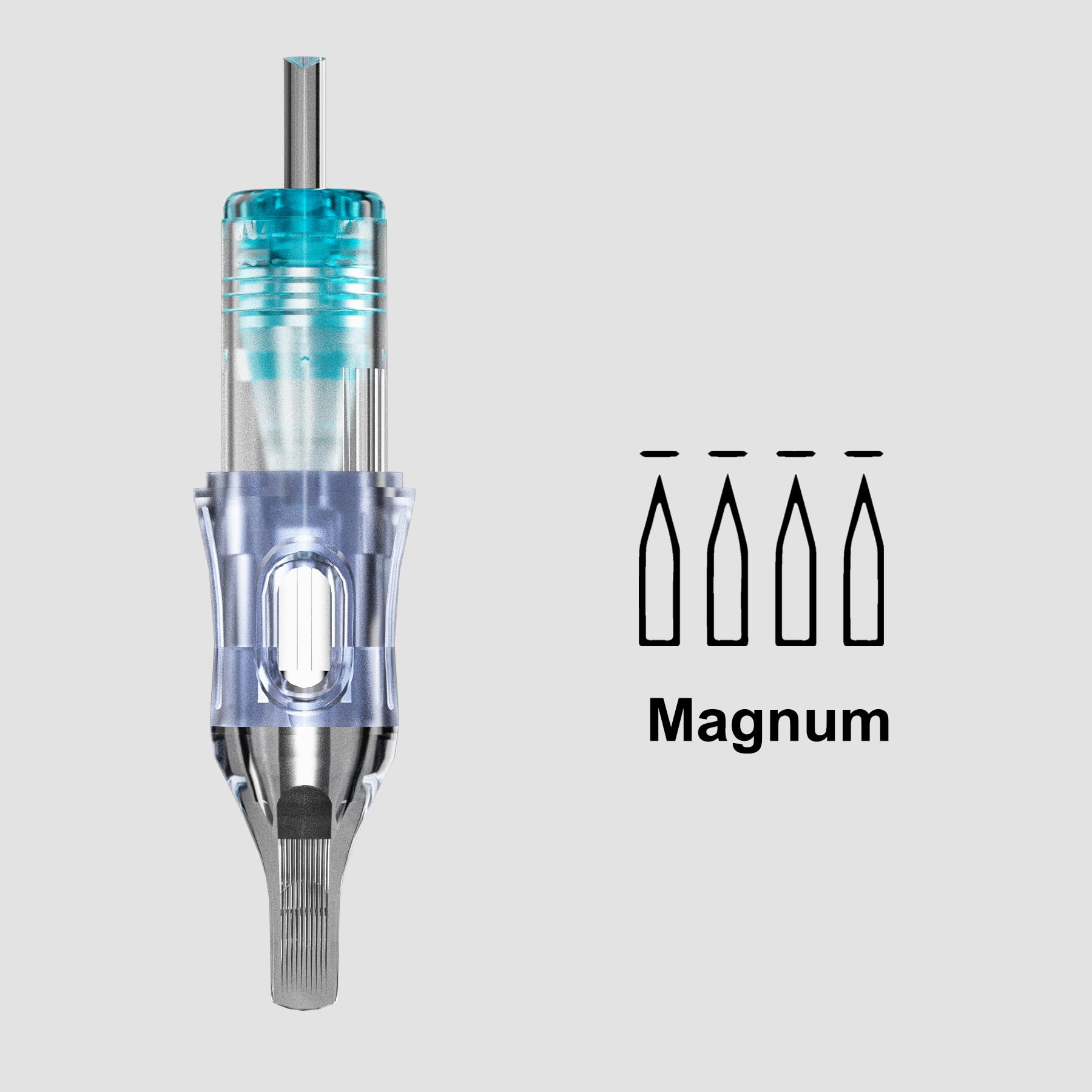 BRONC precision-stabilizing cartridge needles displayed for accurate shading results
