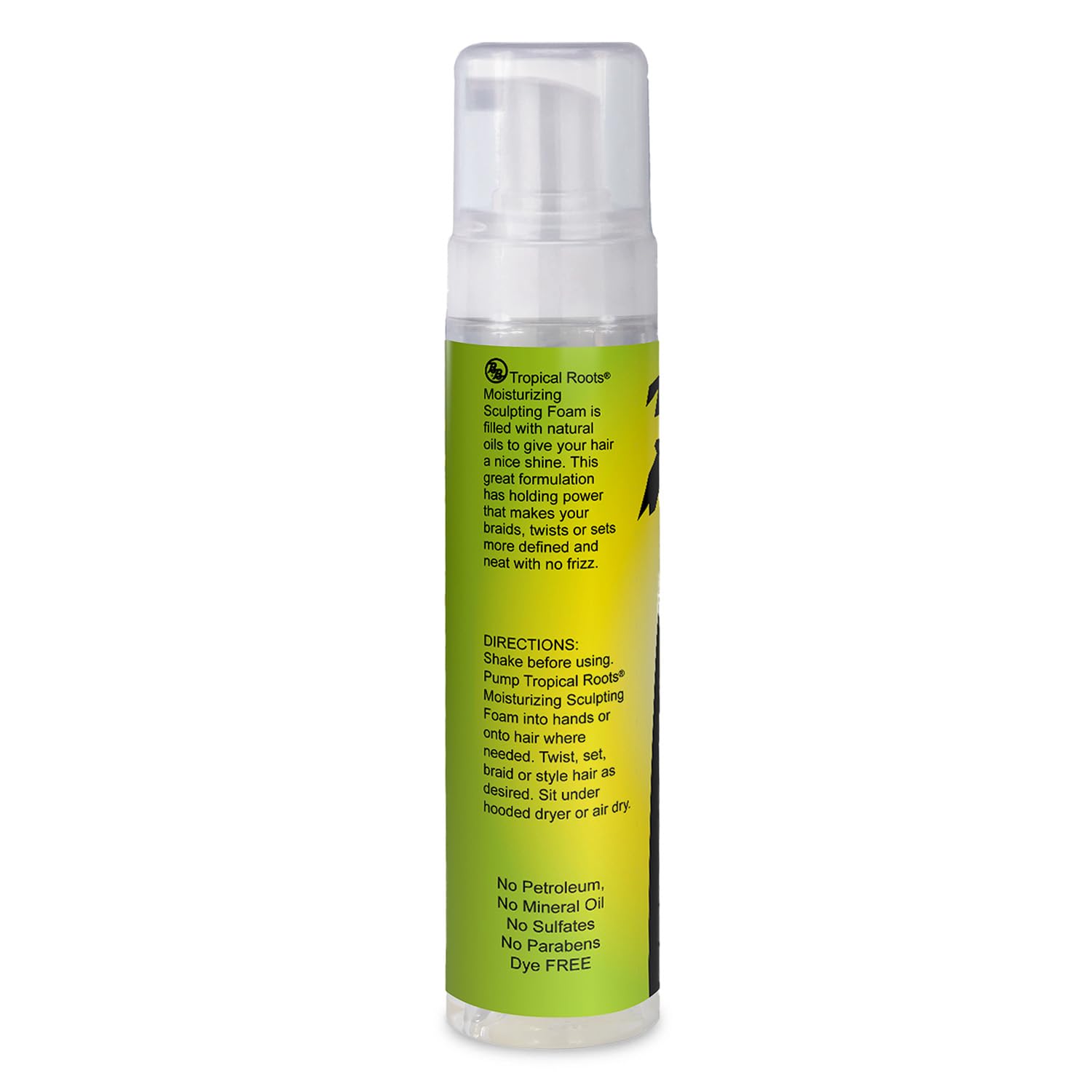 8.5 oz Bronner Bros Tropical Roots bottle size for home or travel