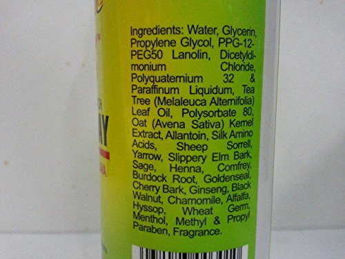 Bronner Bros Tropical Roots Shampoo Spray mist action, convenient post-workout refresh.