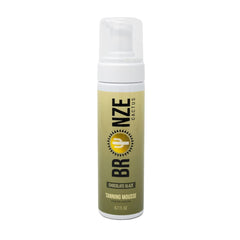 Bronze Cactus chocolate glaze self-tanning mousse bottle showing quick, even application