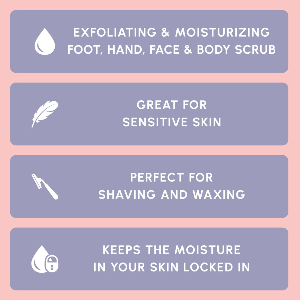 Brooklyn Botany Himalayan Salt & Stem Cell Scrub applied to face for gentle exfoliation