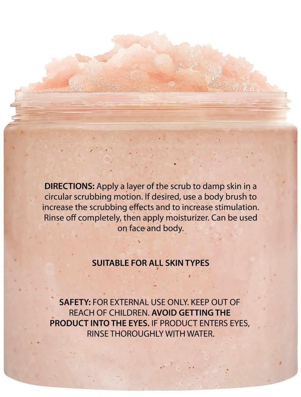 Brooklyn Botany scrub salt crystals close-up highlighting natural exfoliation texture