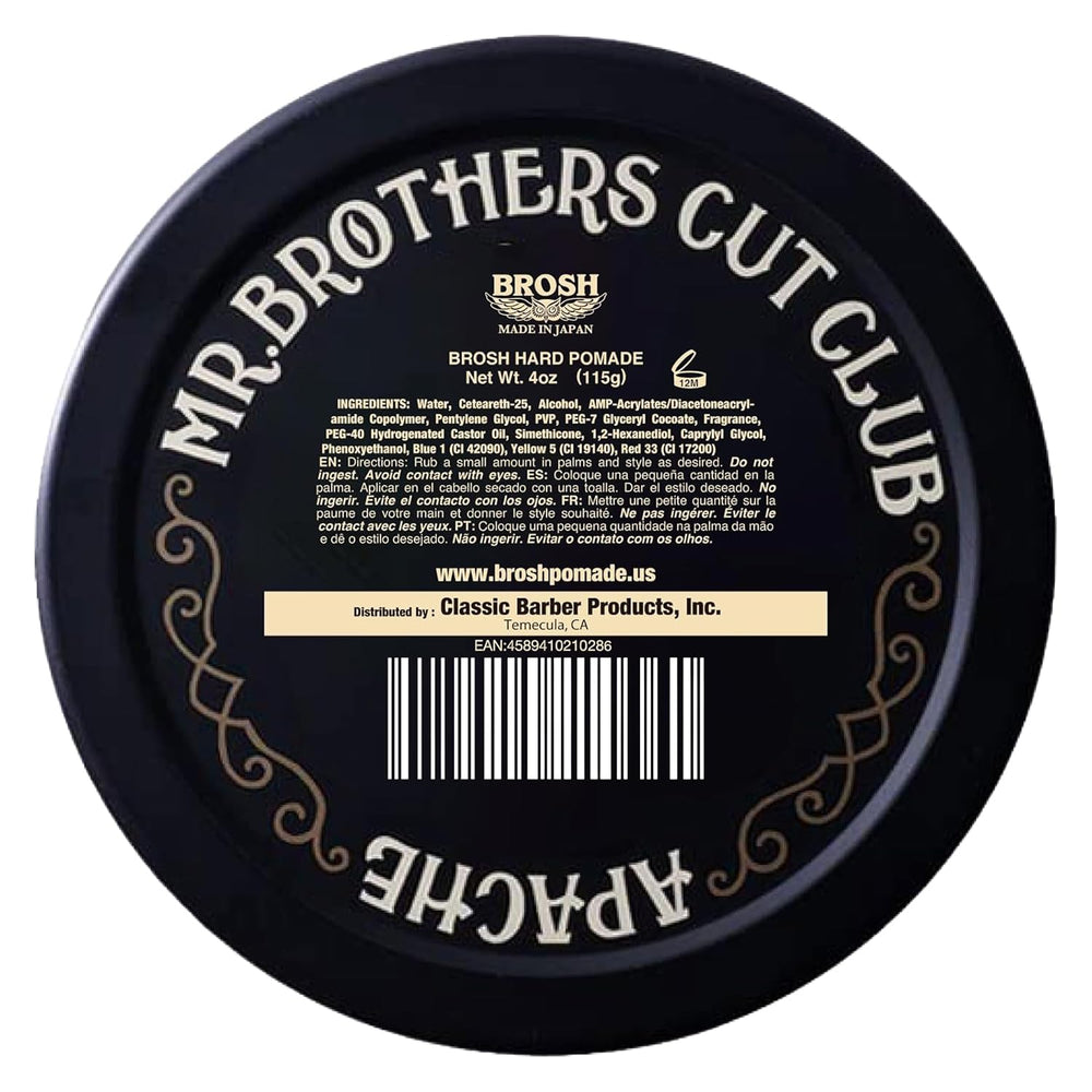 BROSH Far East Hard Pomade in use during grooming session demonstrates humidity resistance