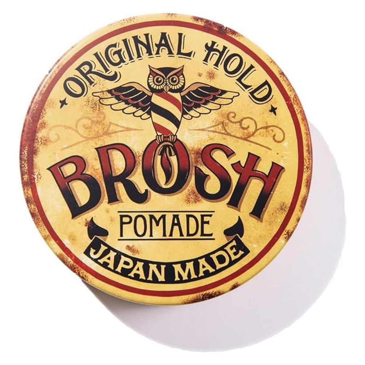 BROSH Original Pomade with strong hold demonstrates firm sculpting and flexible shine for daily styles.