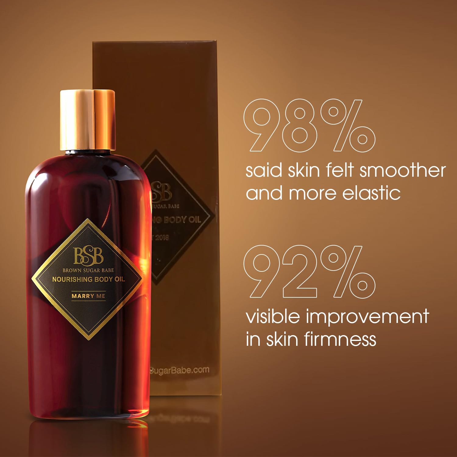 Brown Sugar Babe Marry Me Body Oil ingredients list highlight