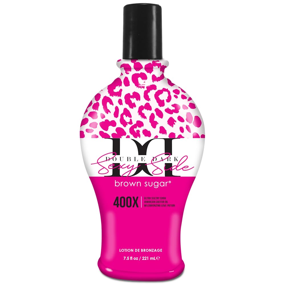 Brown Sugar Black Chocolate Raspberry Cream 400X Bronzer bottle pour delivers rich bronze color and lush scent