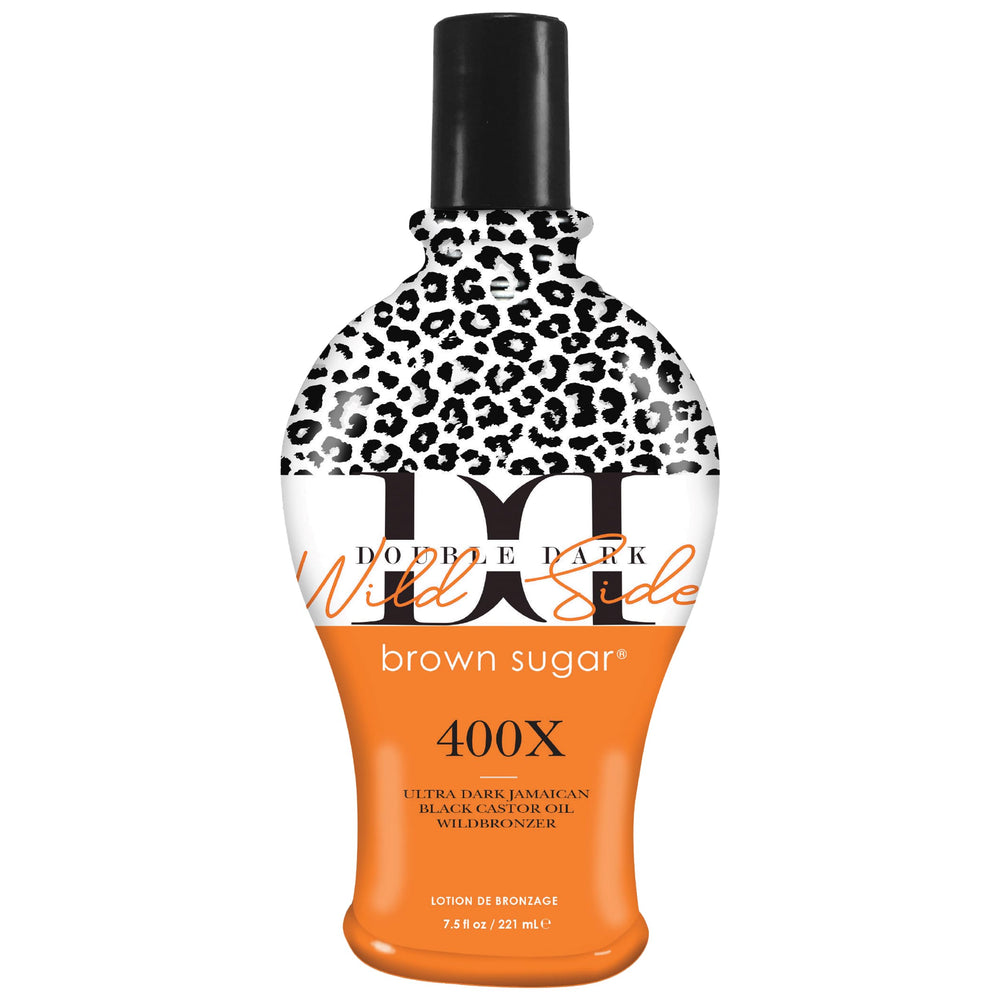 Brown Sugar DD Wild Side bottle showcasing wildbronzer for a deep bronze and radiant skin tone.