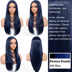 BrownBomb dark blue wig cap construction for secure, comfortable fit