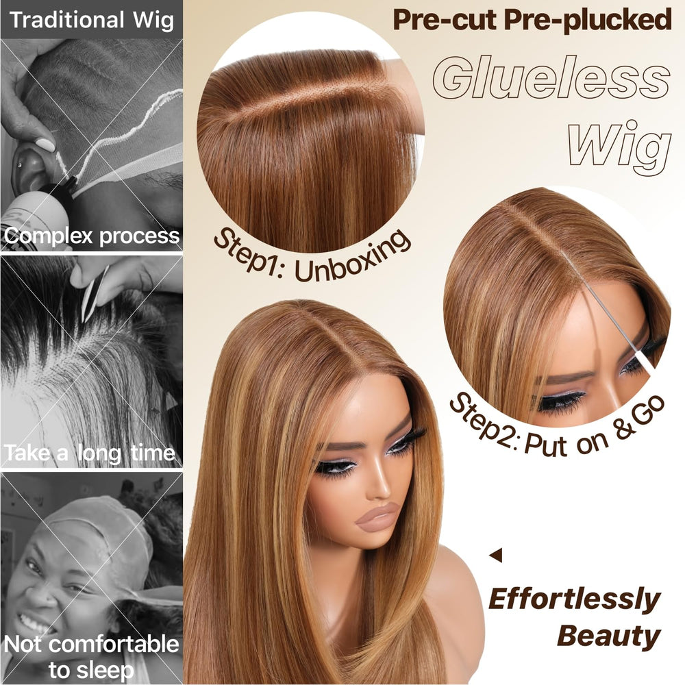 BrownBomb gradient color wig offering natural depth and texture.