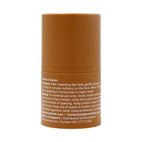 brownkind Vitamin C Serum botanical extracts closeup signals antioxidant support for daily care
