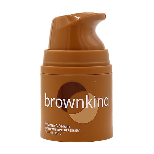 brownkind Vitamin C Serum on skin glow highlights brighter even-toned melanin-rich skin