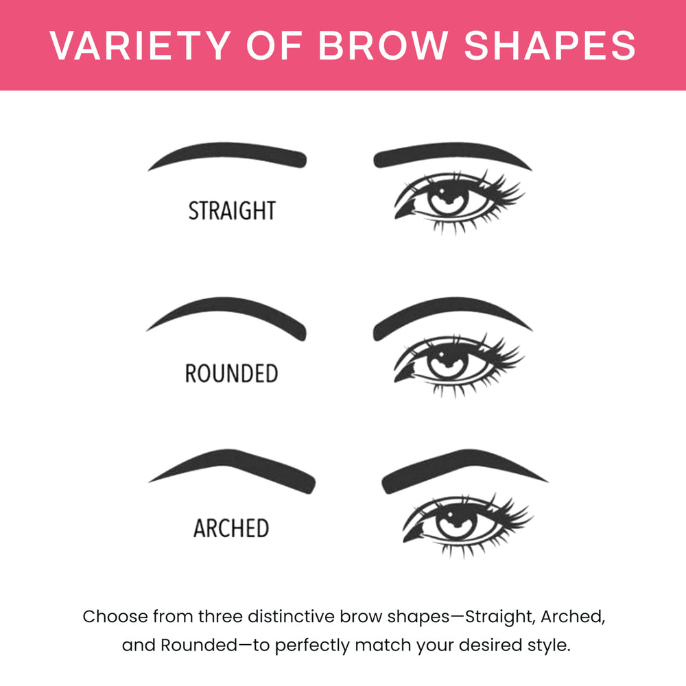 BrowPro Simone Stamp waterproof powder resists smudging for all-day wear.
