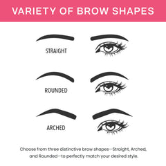 BrowPro Simone Stamp waterproof powder resists smudging for all-day wear.