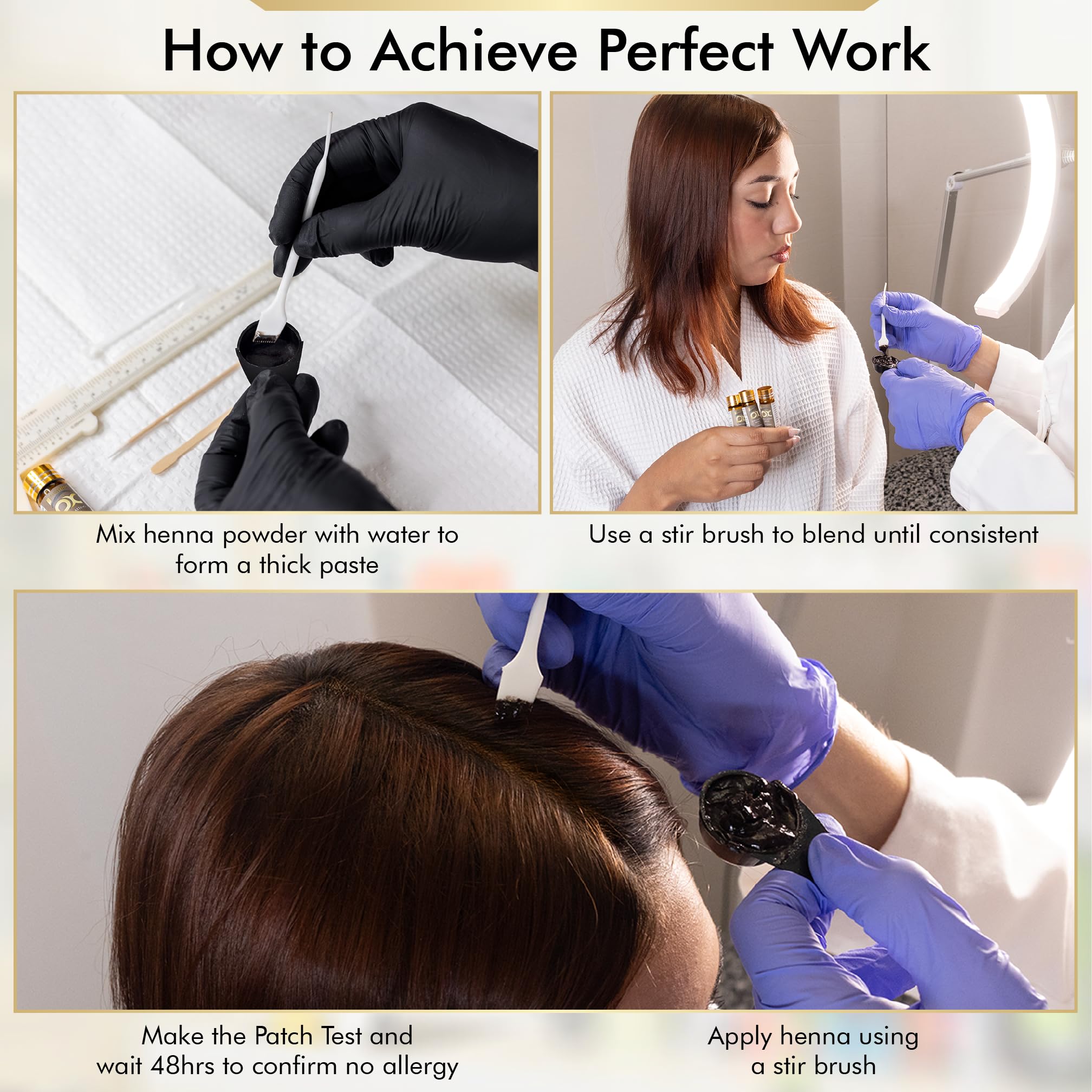 Brows Xpert kit contents arranged for convenient at-home use.