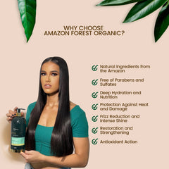 Brscience Amazon Forest Thermal Seal being applied for hydration and frizz control
