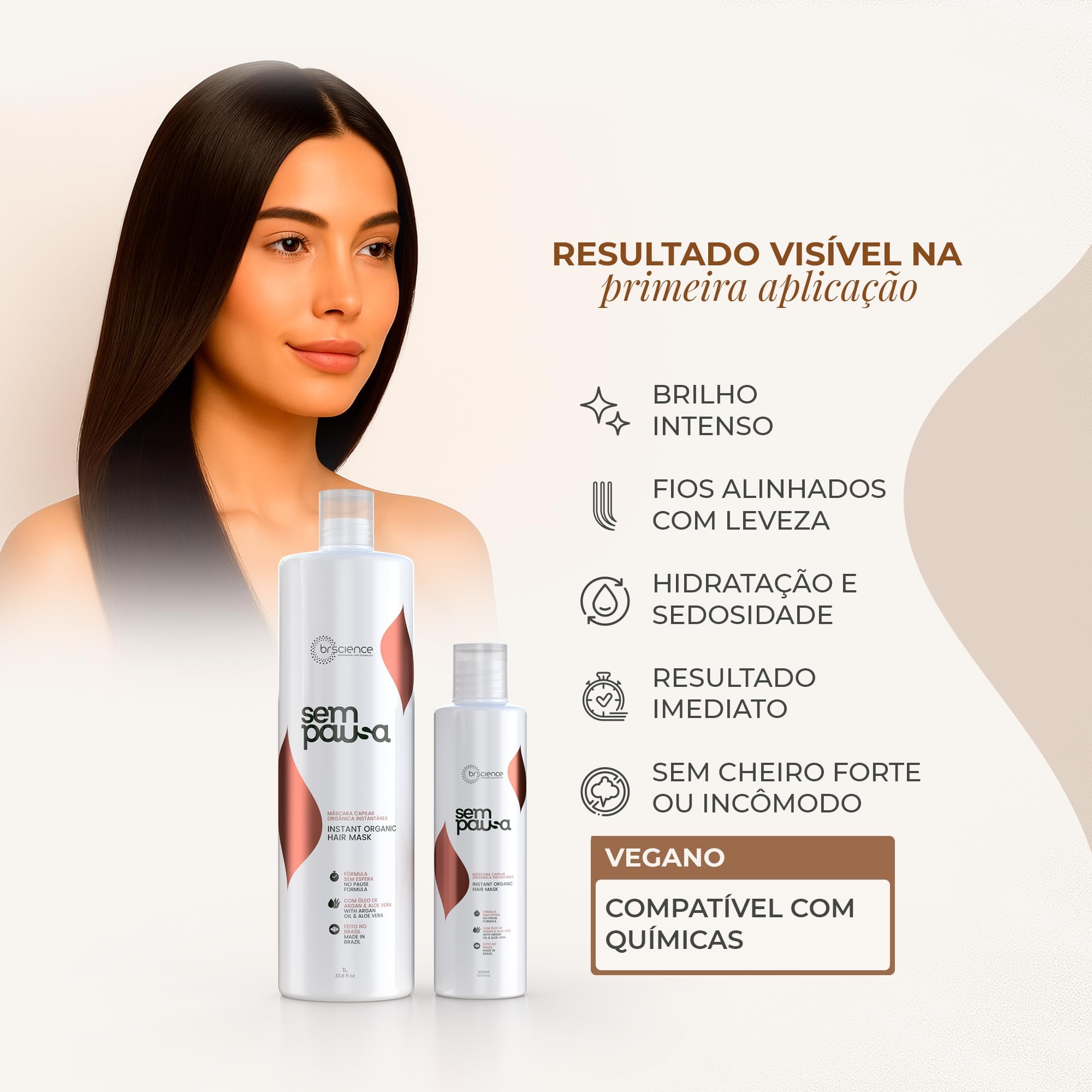 Brscience color-treated-hair-safe supports gentle smoothing for color-treated hair.