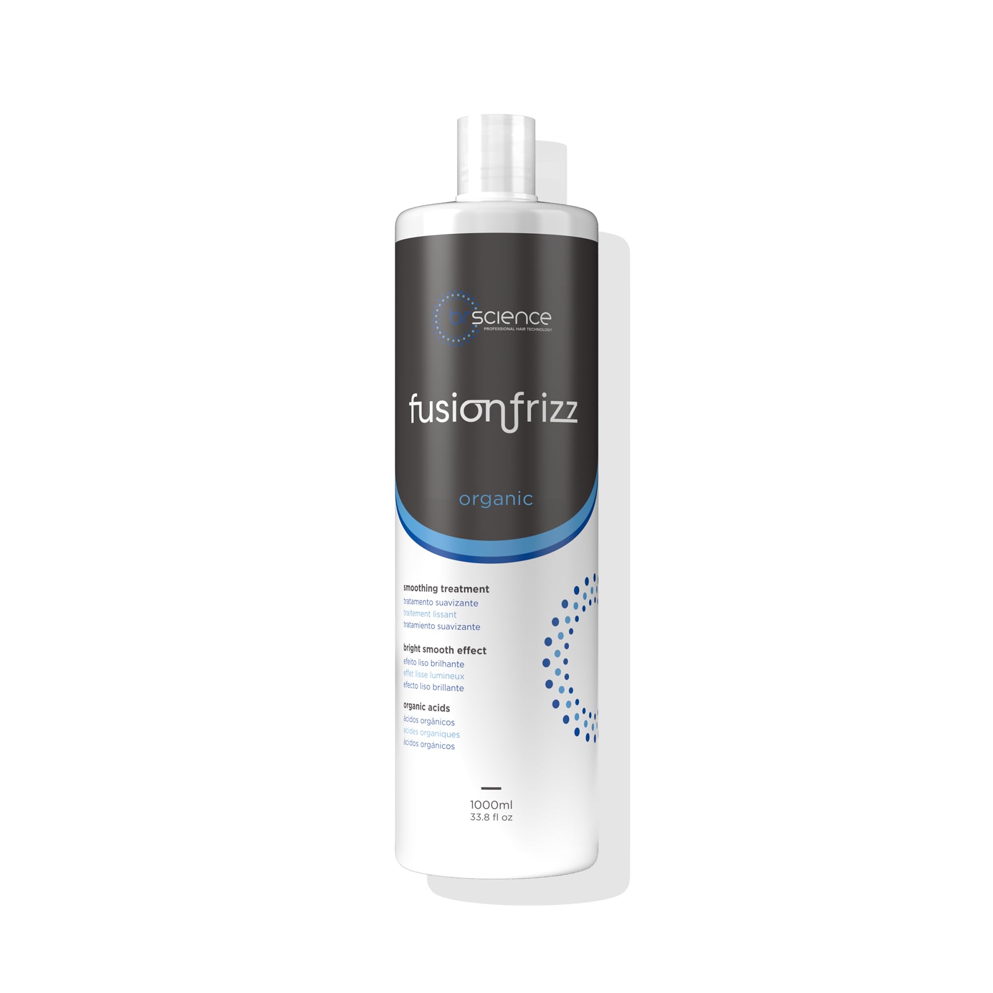 Brscience FusionFrizz OrganicPlastia bottle pour for precise, mess-free professional application