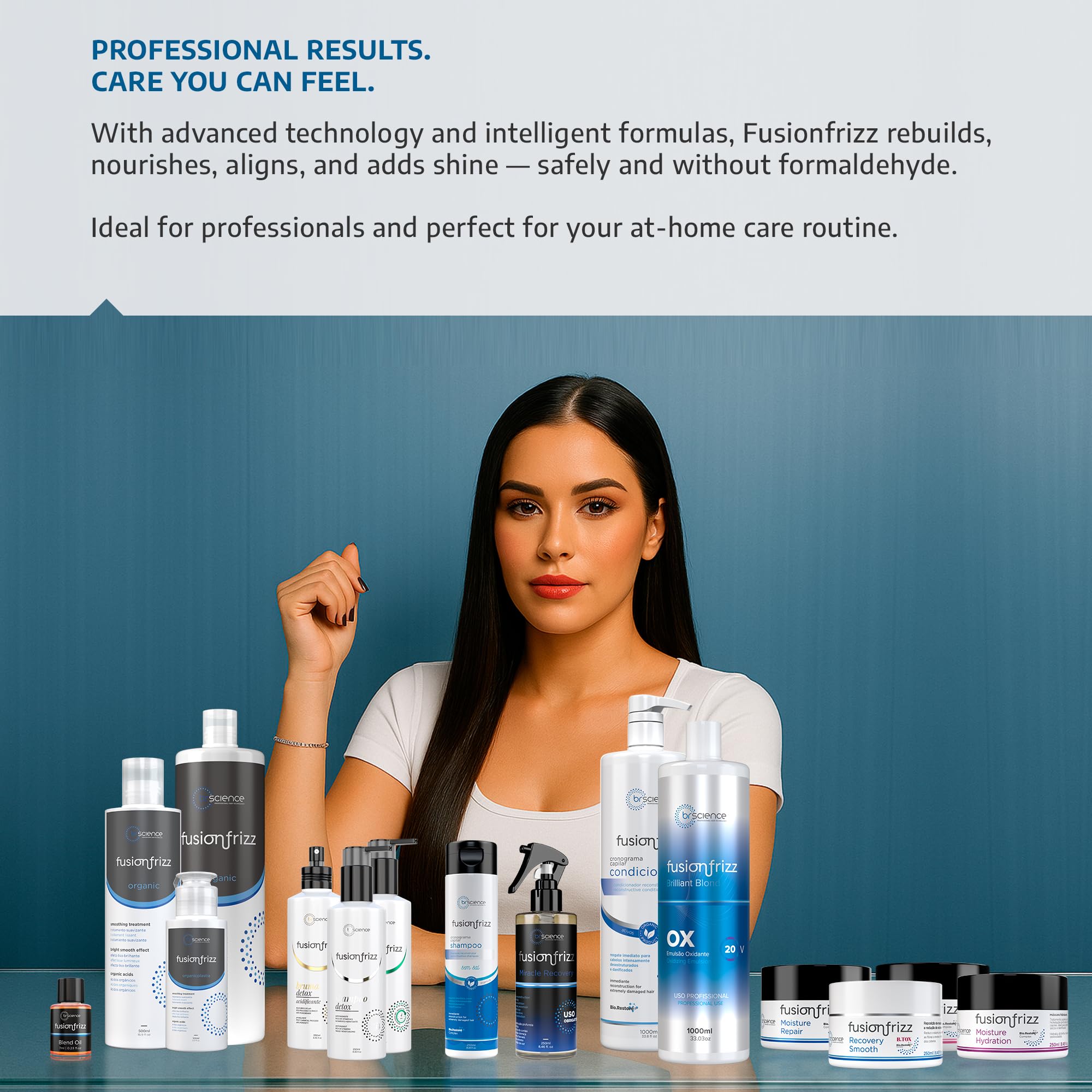 Brscience Fusionfrizz packaging box shows product ready for use.