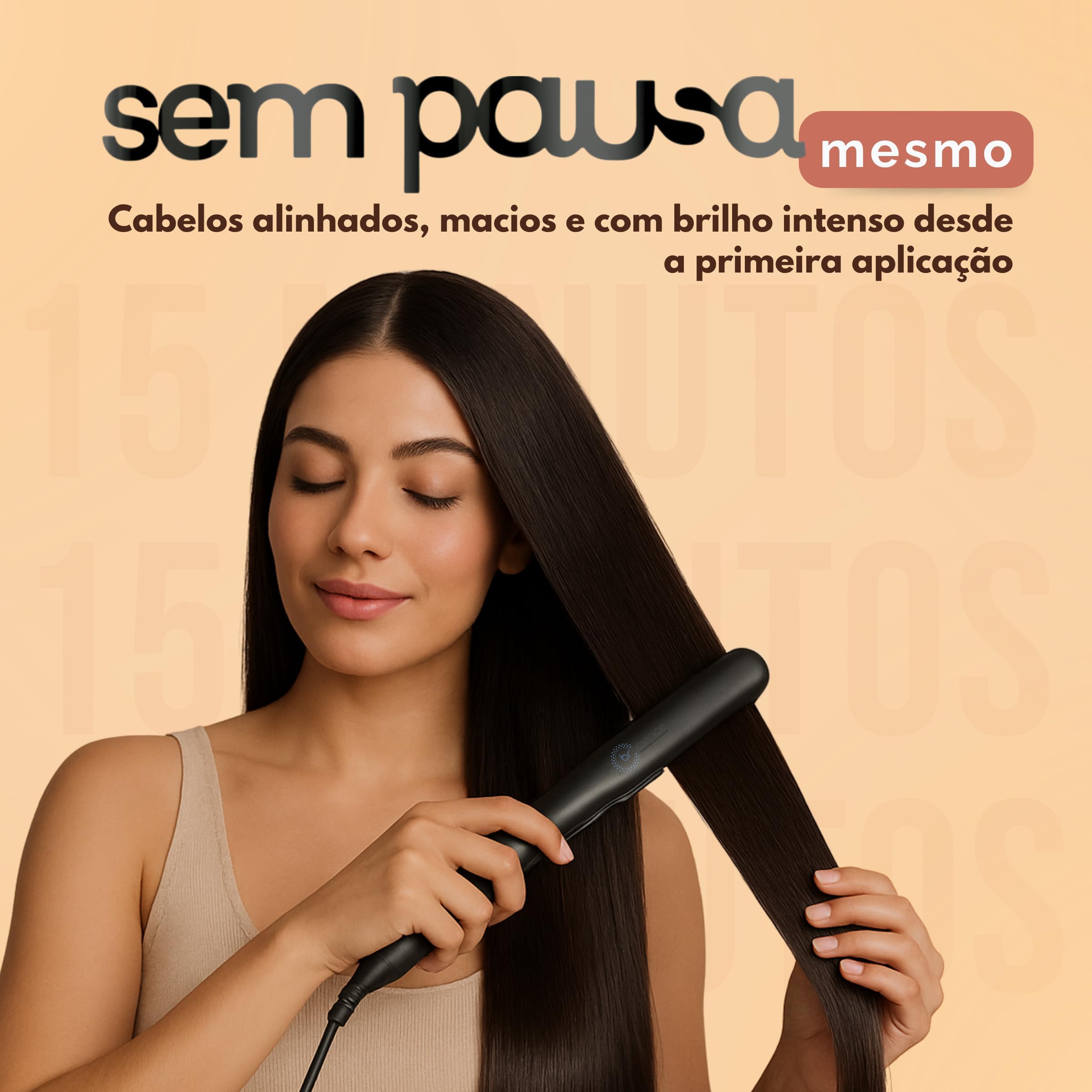 Brscience mirror-gloss-finish offers radiant shine and frizz resistance.