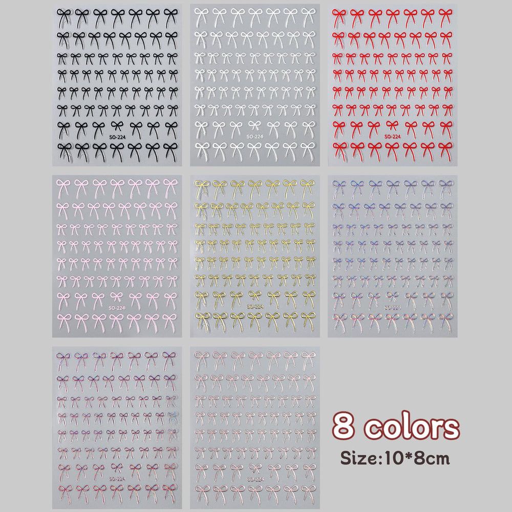 Brtavizvy New Year nail art stickers for festive styles