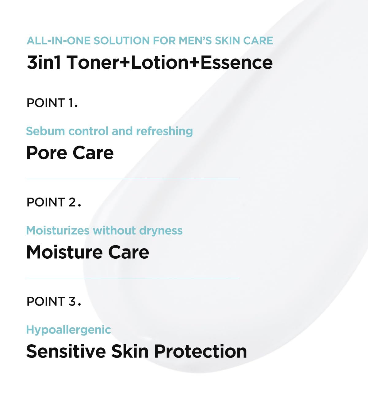Morning routine shot with BRTC Power Homme applied to the face