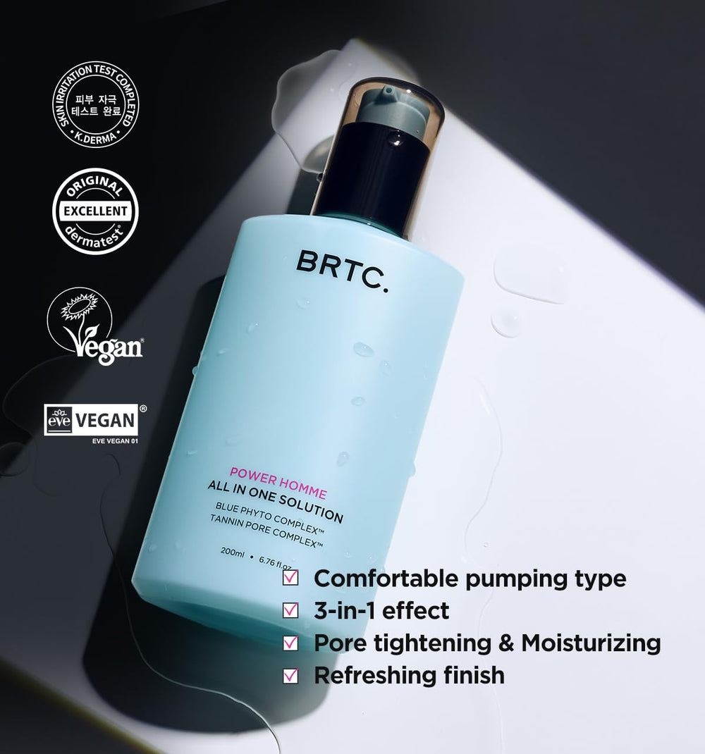Sebum control illustration associated with BRTC Power Homme concept
