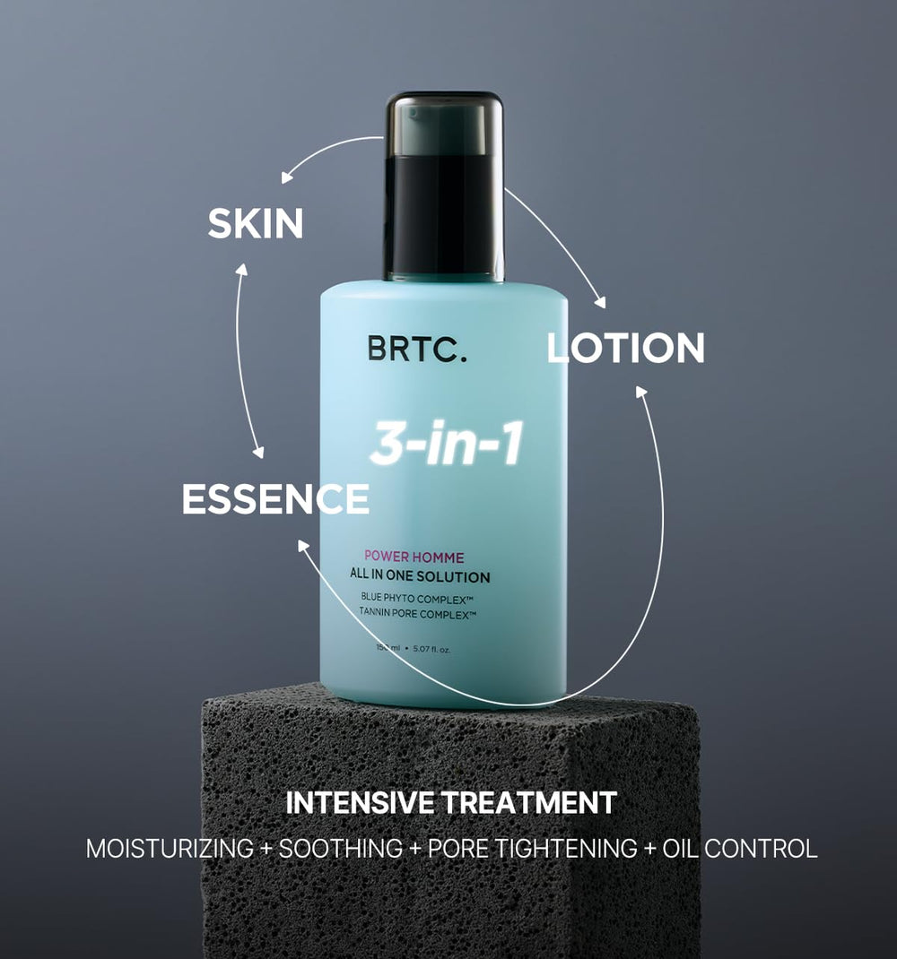 Texture close-up of BRTC Power Homme shows light non-greasy feel