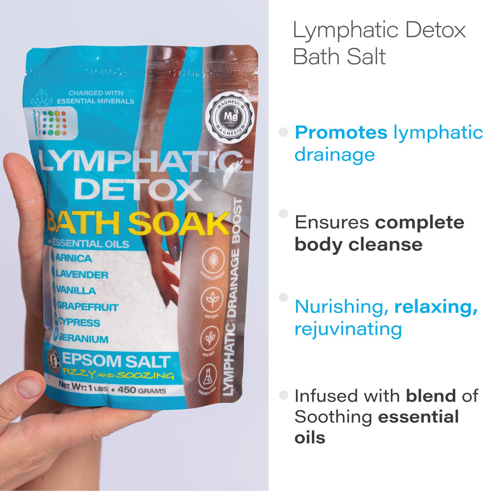 Bruizex Lymphatic Drainage Bath Salts minerals close-up highlighting skin friendly blend
