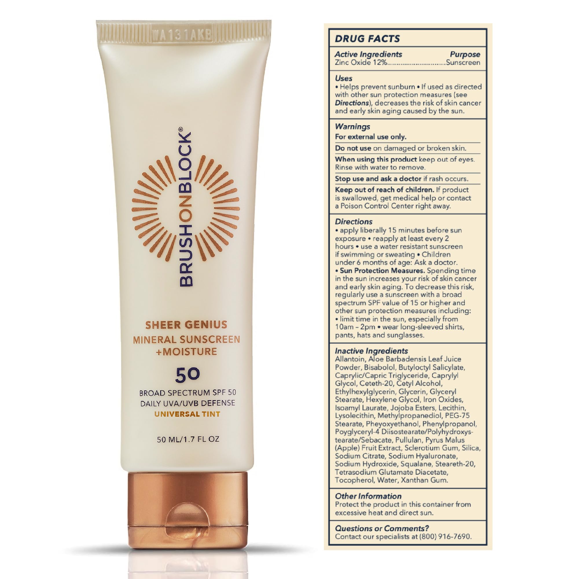 Brush On Block daily routine application for glow and sun defense.