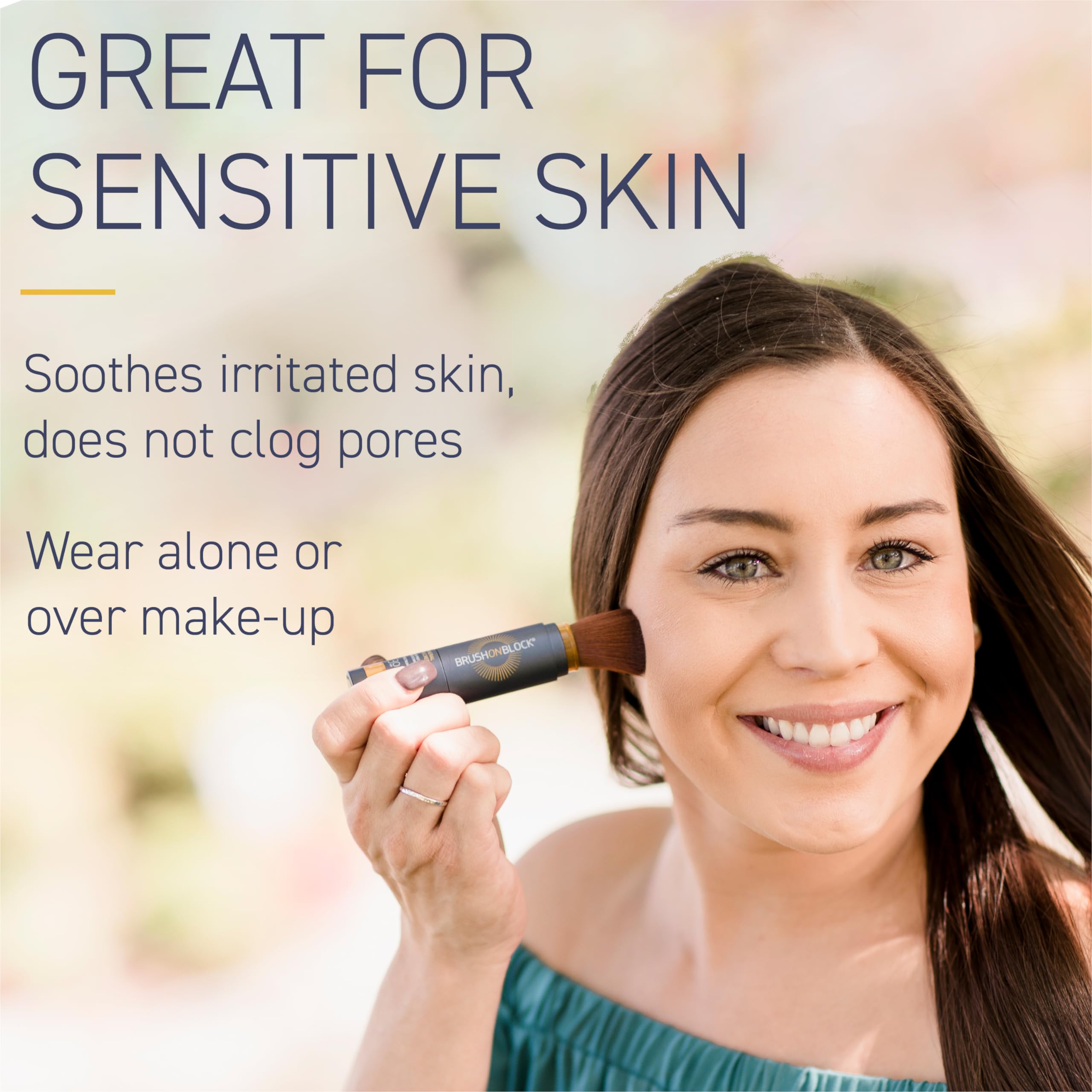 Brush On Block glossy lip oil with no-stick, smooth reapplication.