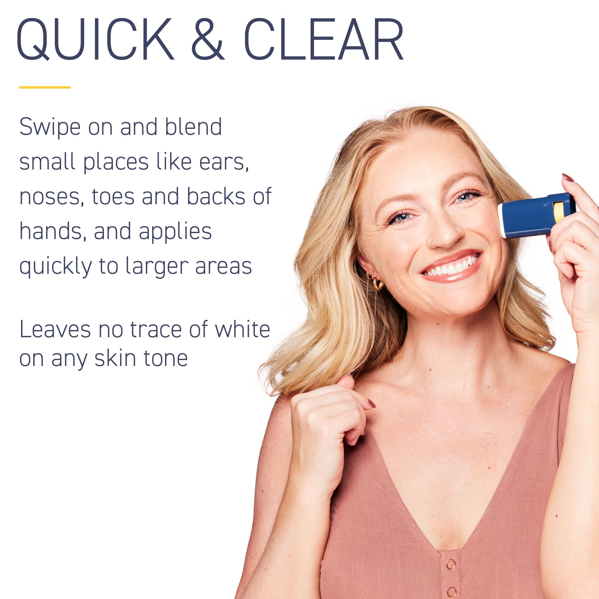 Brush On Block Quick Stick highlighting hydrating formula with hyaluronic acid