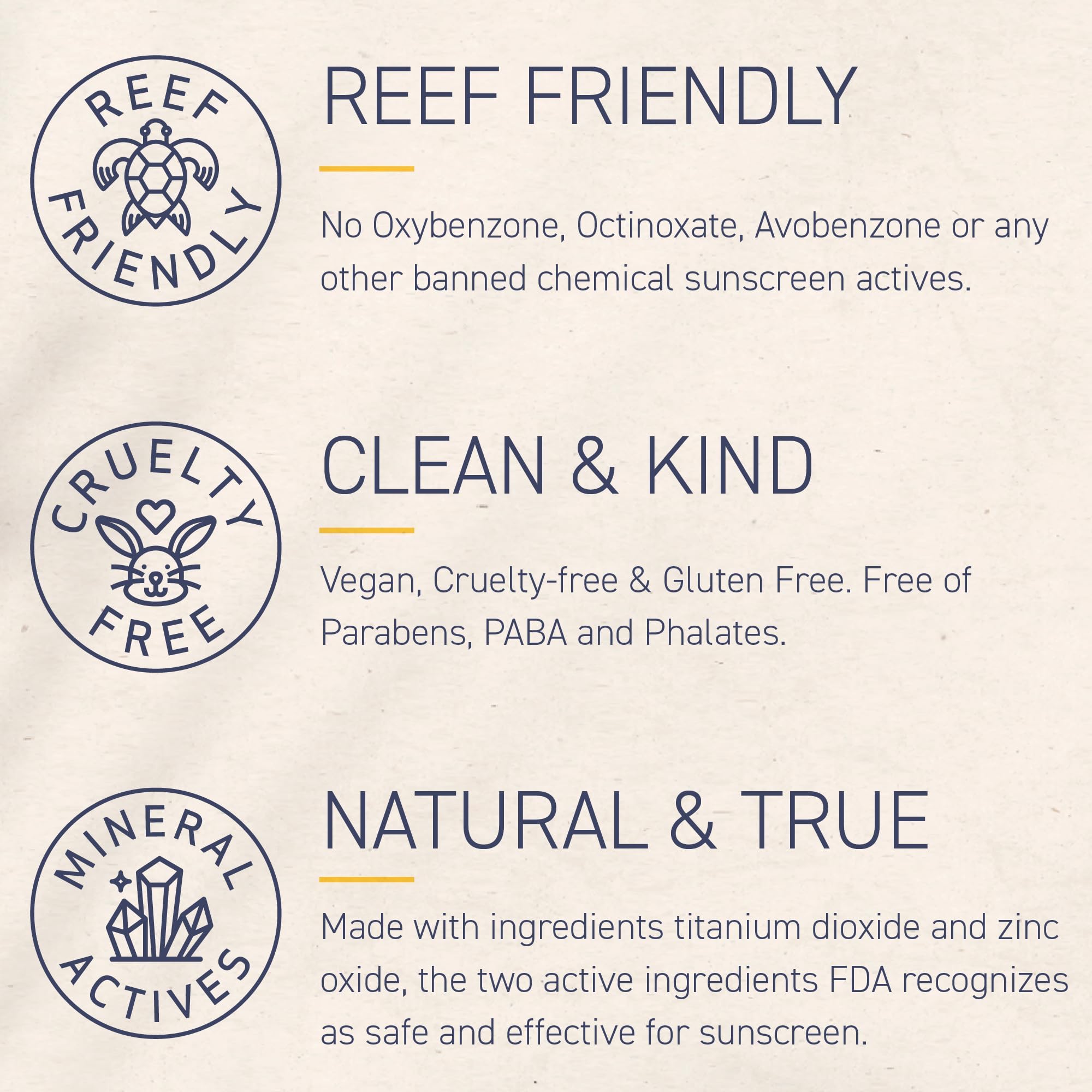 Brush On Block reef-friendly mineral sunscreen with no chemical actives.