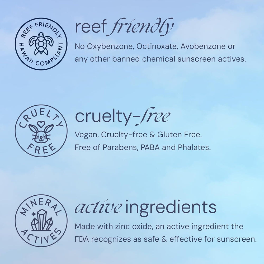 Brush On Block gentle for sensitive skin and daily wear.