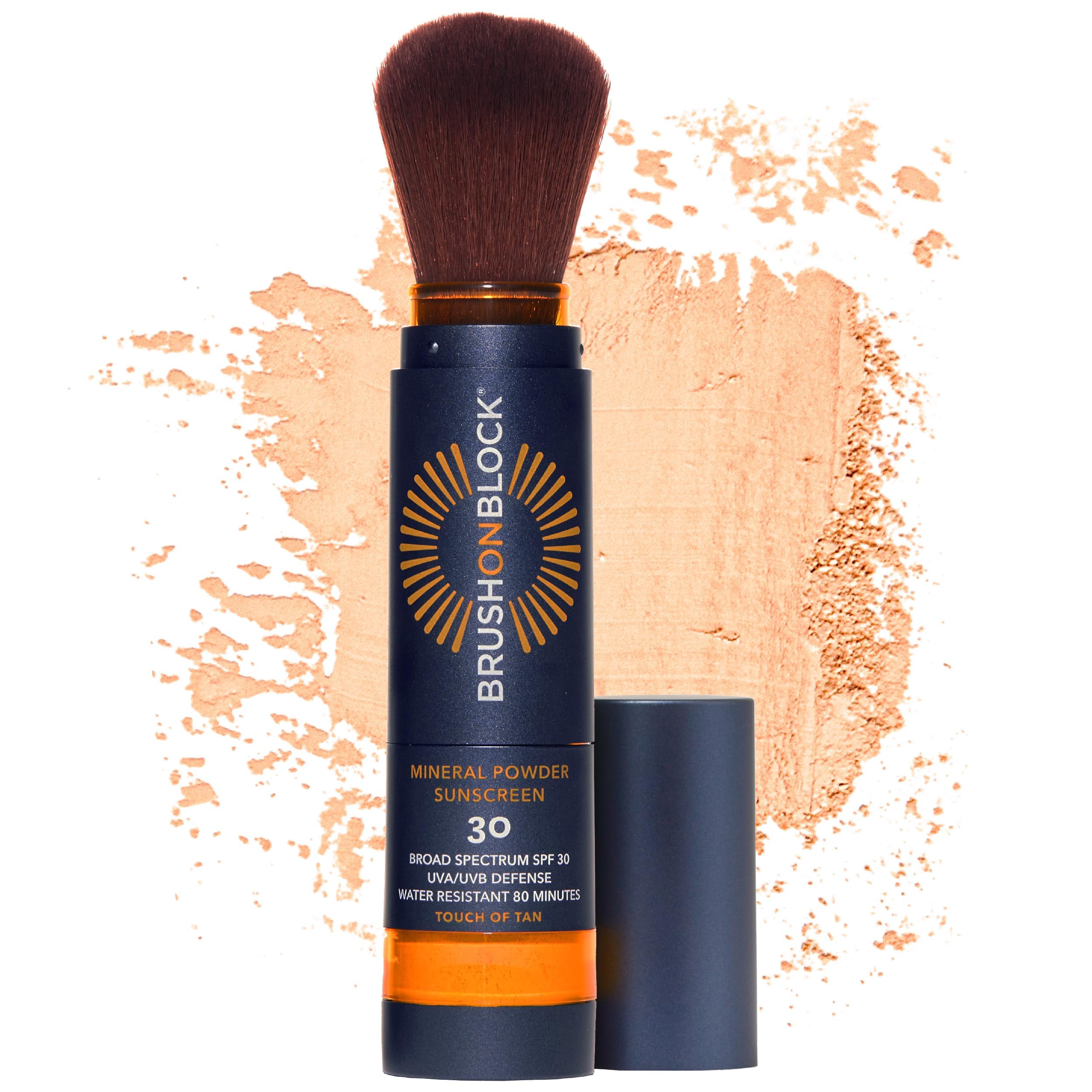 Brush On Block SPF 30 mineral powder sunscreen for daily, easy application.
