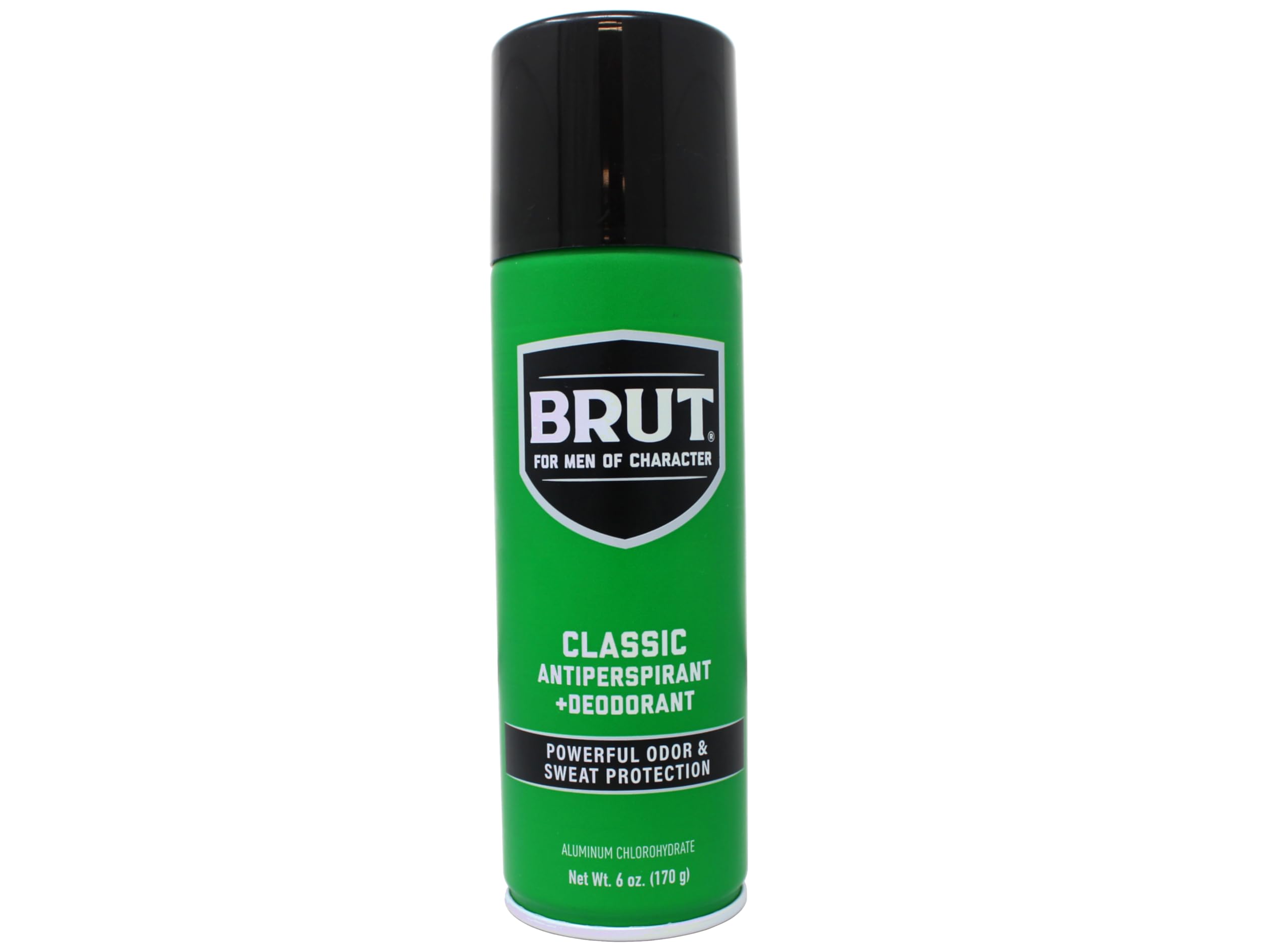 Brut aerosol can in six-pack delivers daily anti-wetness protection