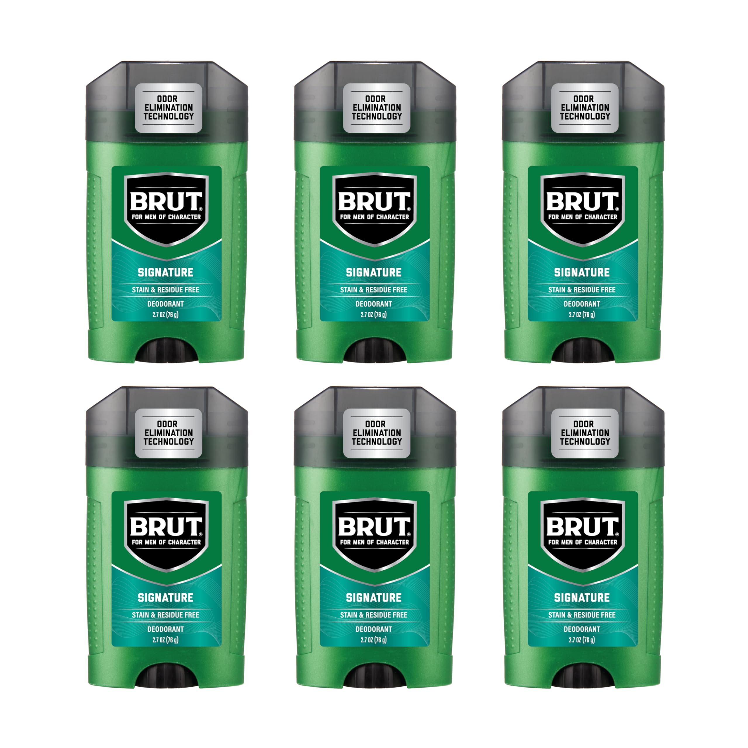 Brut Signature deodorant bottle for all-day freshness.