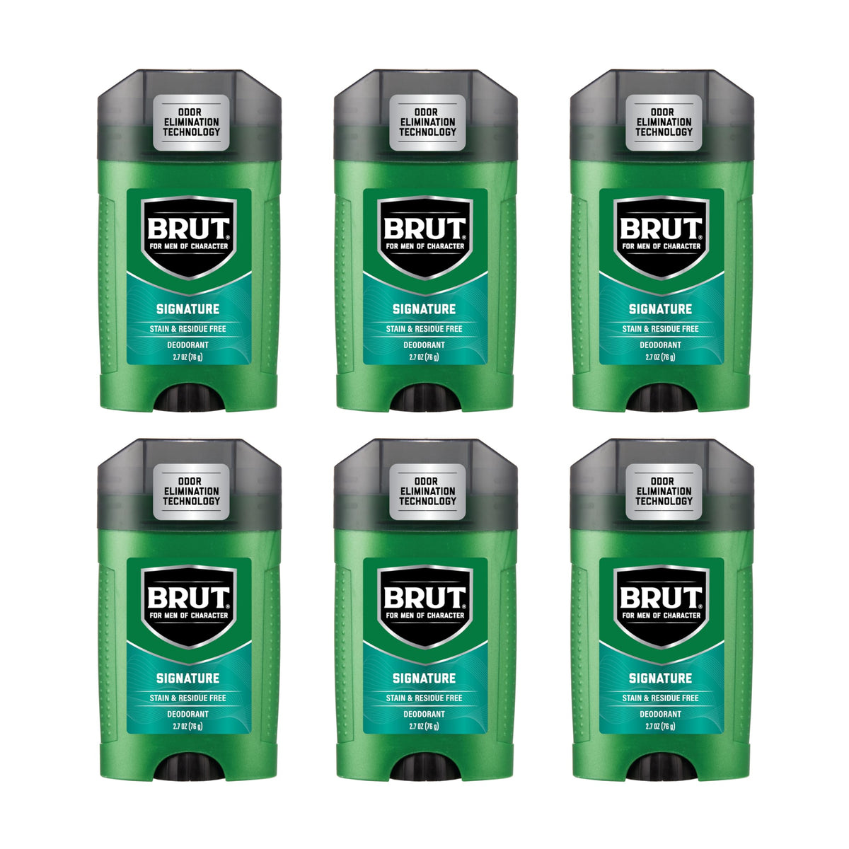 Brut Signature deodorant bottle for all-day freshness.